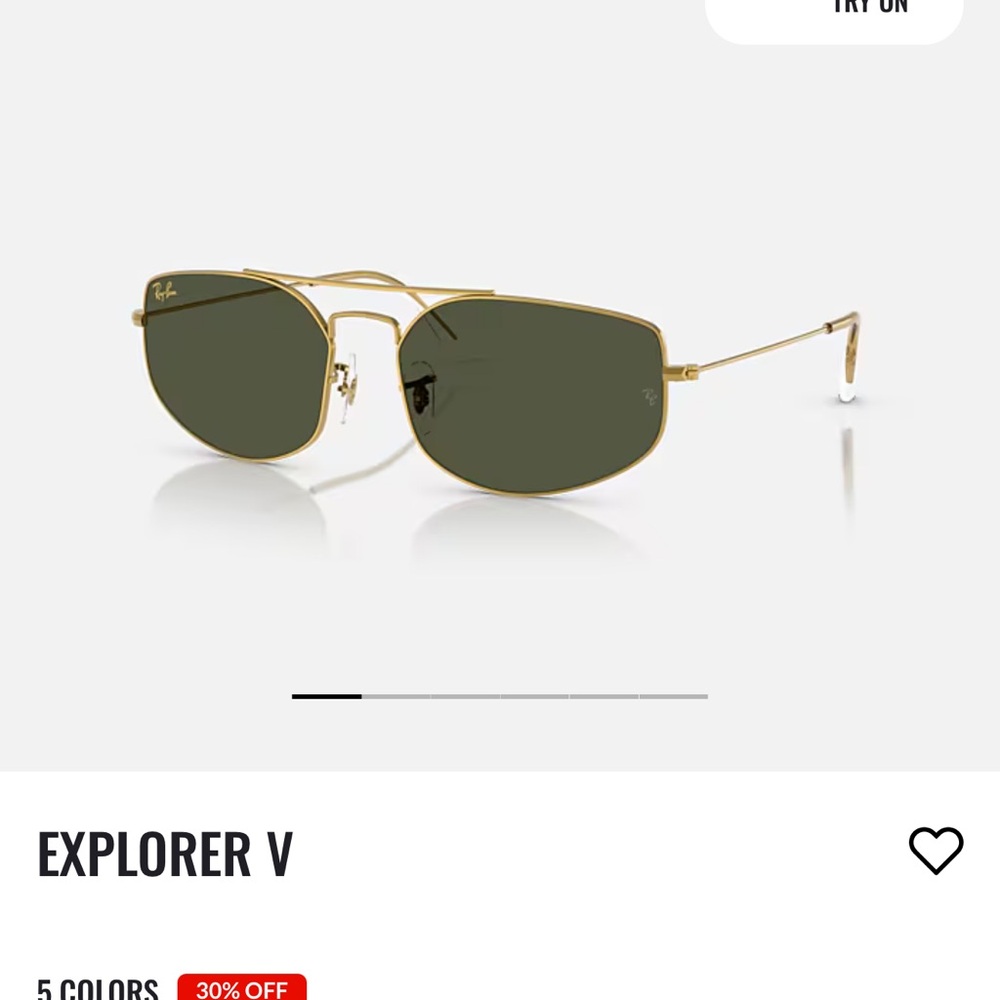Ray-Ban Explorer V Gold Frame Sunglasses
